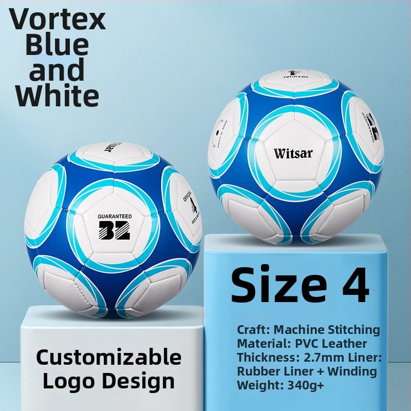 Тренировъчна футболна топка – PVC, машинна пришивка, № 3/4/5, подходяща за деца, марка witsar