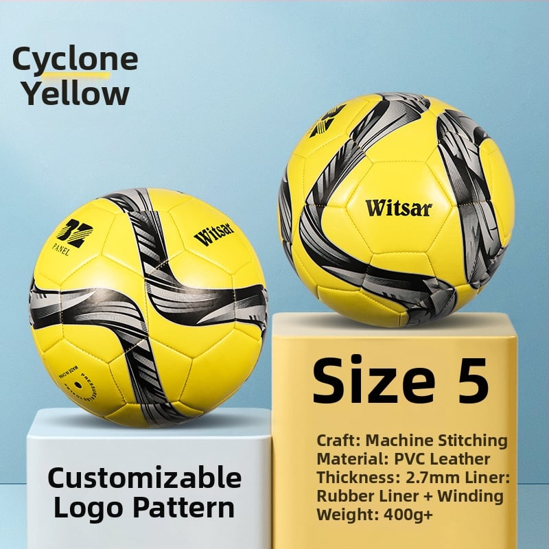 Тренировъчна футболна топка – PVC, машинна пришивка, № 3/4/5, подходяща за деца, марка witsar