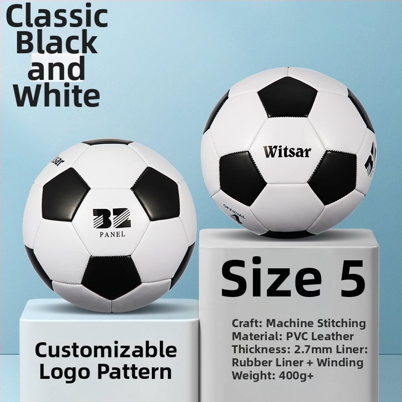 Тренировъчна футболна топка – PVC, машинна пришивка, № 3/4/5, подходяща за деца, марка witsar