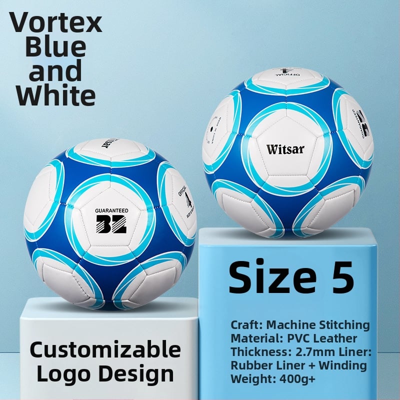 Тренировъчна футболна топка – PVC, машинна пришивка, № 3/4/5, подходяща за деца, марка witsar