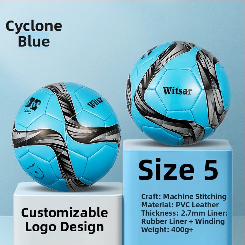 Тренировъчна футболна топка – PVC, машинна пришивка, № 3/4/5, подходяща за деца, марка witsar