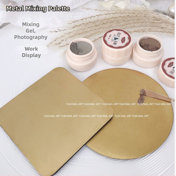 Manikúrny nástroj: paleta na miešanie gélu s kovovou miešacou tyčou, Lorossi, model Palette