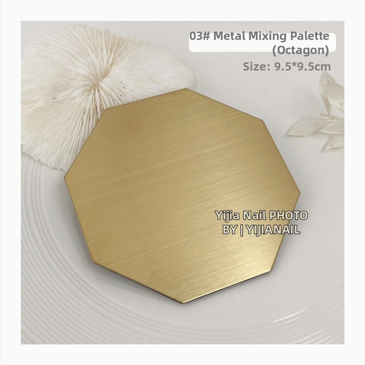 Manikúrny nástroj: paleta na miešanie gélu s kovovou miešacou tyčou, Lorossi, model Palette