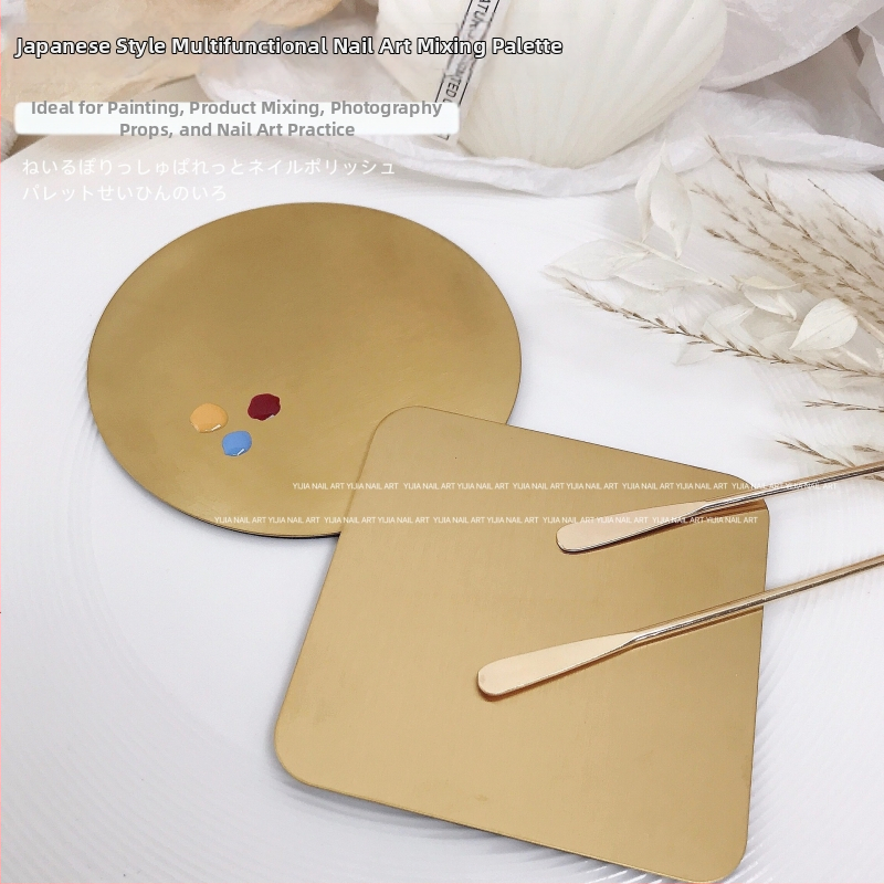 Manikúrny nástroj: paleta na miešanie gélu s kovovou miešacou tyčou, Lorossi, model Palette