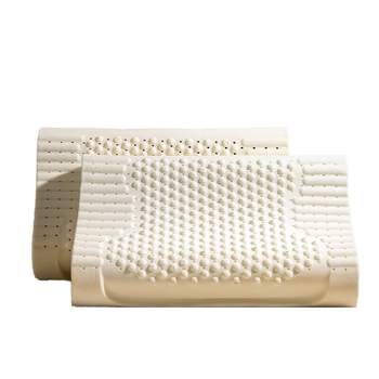 Pár jadier vankúša z prírodného latexu pre dospelých — podpora krku, obdĺžnikový tvar, tkaný jadrový materiál, latex 90%+ obsah