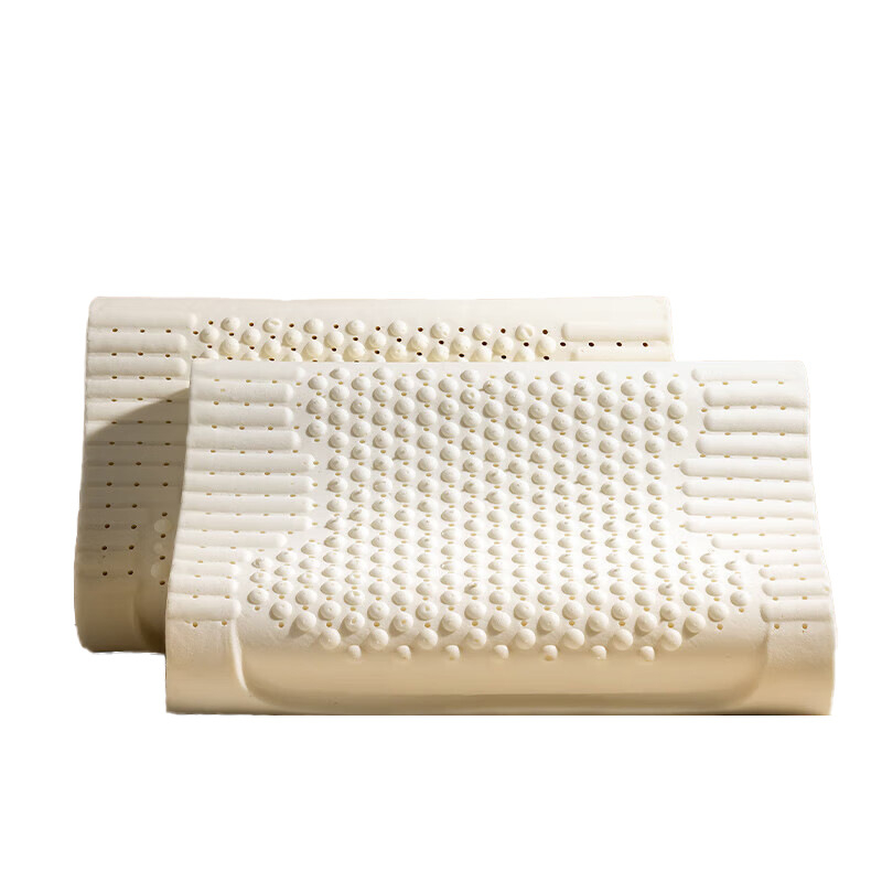 Pár jadier vankúša z prírodného latexu pre dospelých — podpora krku, obdĺžnikový tvar, tkaný jadrový materiál, latex 90%+ obsah