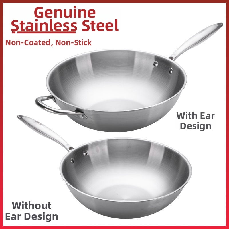 Panvica na vyprážanie z nehrdzavejúcej ocele, bez povrchovej úpravy, s viacvrstvovým dnom, pokrievka z nehrdzavejúcej ocele, vhodná na plynový sporák