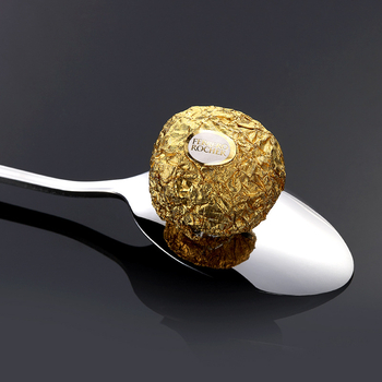 Sada príborov z 304 nerezovej ocele: lyžička, vidlička, nôž s lesklým leštením — Model 0411