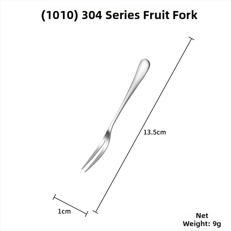 Sada príborov z 304 nerezovej ocele: lyžička, vidlička, nôž s lesklým leštením — Model 0411