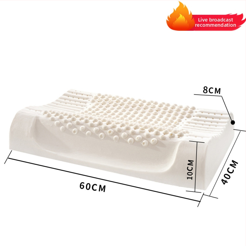 Latexová vankúš pre dospelých, vlnitý tvar, výška jadra pod 5 cm, pletená látka jadra, prírodný latex 90%+