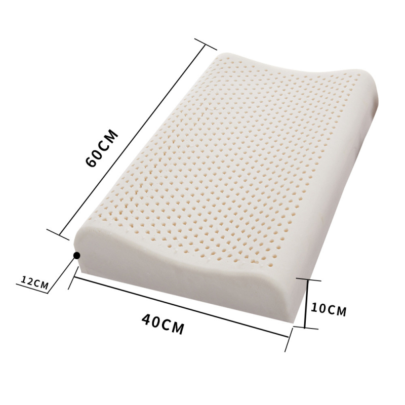 Latexová vankúš pre dospelých, vlnitý tvar, výška jadra pod 5 cm, pletená látka jadra, prírodný latex 90%+