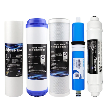 Filtračný cartridge na vodu, 5-stupňový domáci filter, PP bavlna a sinterované aktívne uhlie, NSF certifikát, potravinárska kvalita materiálu