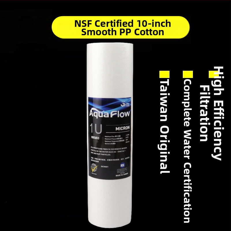Filtračný cartridge na vodu, 5-stupňový domáci filter, PP bavlna a sinterované aktívne uhlie, NSF certifikát, potravinárska kvalita materiálu