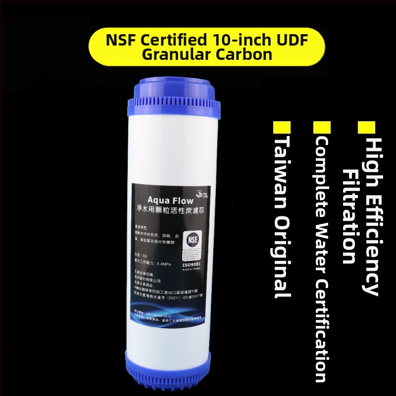 Filtračný cartridge na vodu, 5-stupňový domáci filter, PP bavlna a sinterované aktívne uhlie, NSF certifikát, potravinárska kvalita materiálu