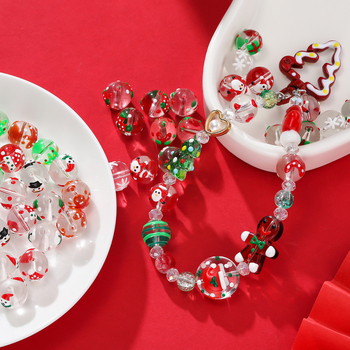 Sklenené vianočné perly – glazované, originálny dizajn, značka Sound of Waves