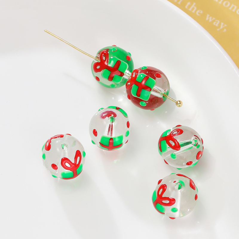 Sklenené vianočné perly – glazované, originálny dizajn, značka Sound of Waves