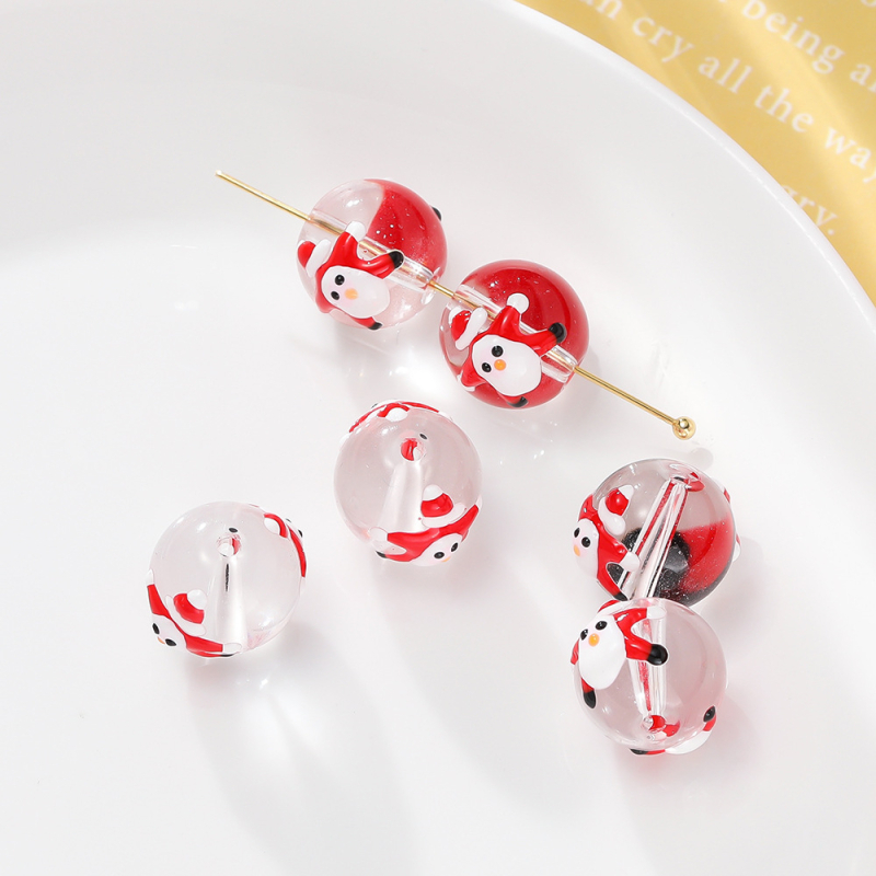 Sklenené vianočné perly – glazované, originálny dizajn, značka Sound of Waves