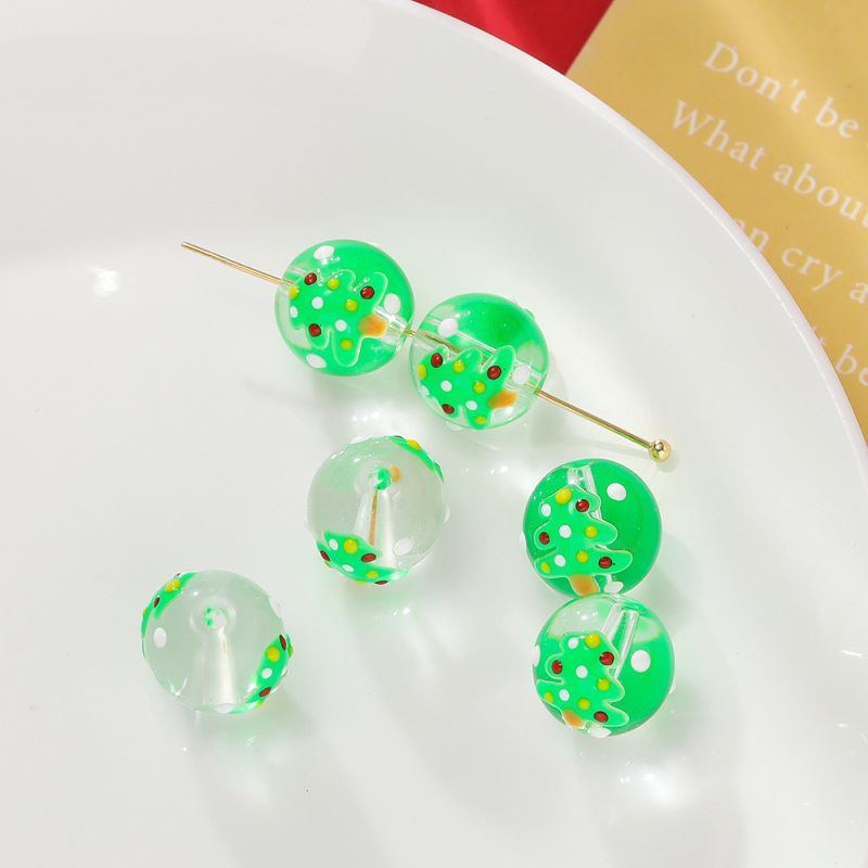 Sklenené vianočné perly – glazované, originálny dizajn, značka Sound of Waves