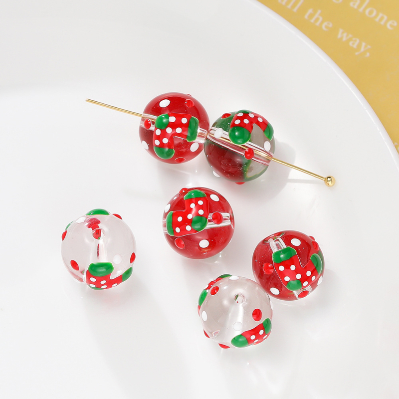 Sklenené vianočné perly – glazované, originálny dizajn, značka Sound of Waves