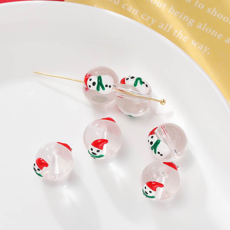 Sklenené vianočné perly – glazované, originálny dizajn, značka Sound of Waves