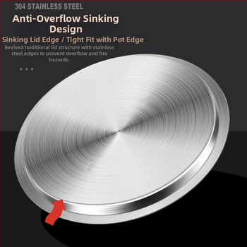 Nerezová univerzálna pokrievka na hrnce a nádoby, guľatý zosilnený dizajn, potravinárska kvalita