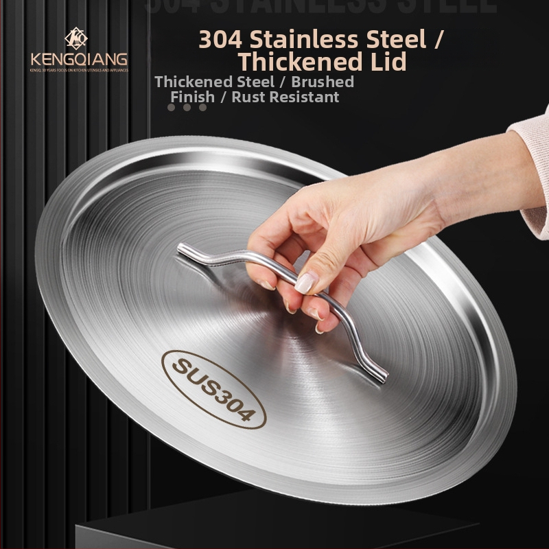 Nerezová univerzálna pokrievka na hrnce a nádoby, guľatý zosilnený dizajn, potravinárska kvalita