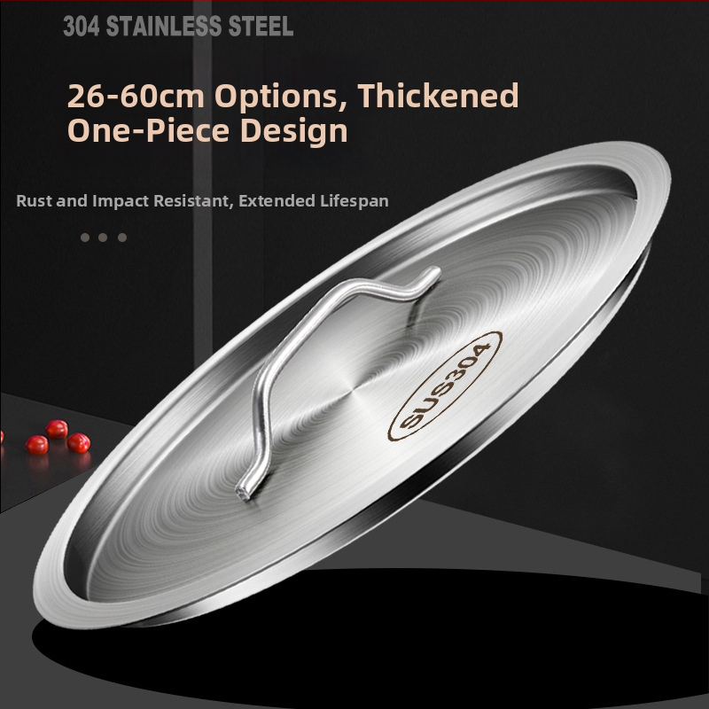 Nerezová univerzálna pokrievka na hrnce a nádoby, guľatý zosilnený dizajn, potravinárska kvalita