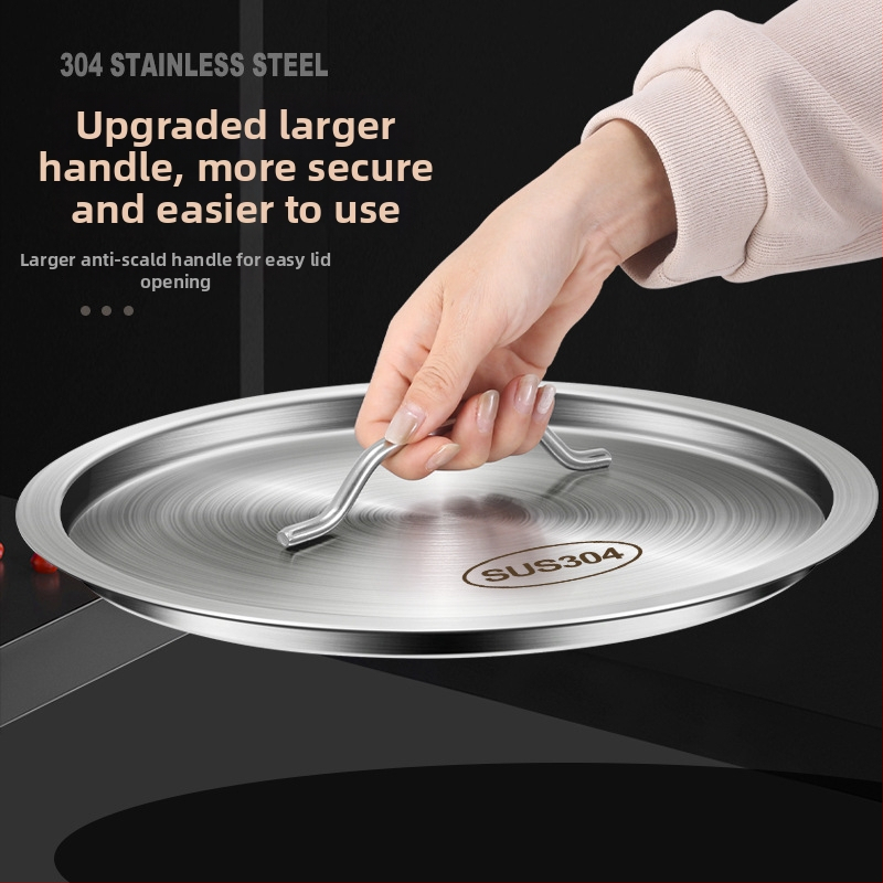 Nerezová univerzálna pokrievka na hrnce a nádoby, guľatý zosilnený dizajn, potravinárska kvalita