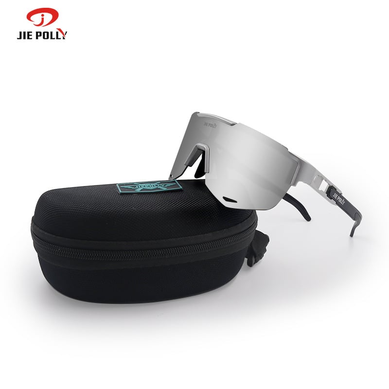 Polarizované cyklistické okuliare s vymeniteľnými šošovkami, pripravené na korekciu, nastaviteľné nosové vankúšiky, kompatibilné s čelenkou