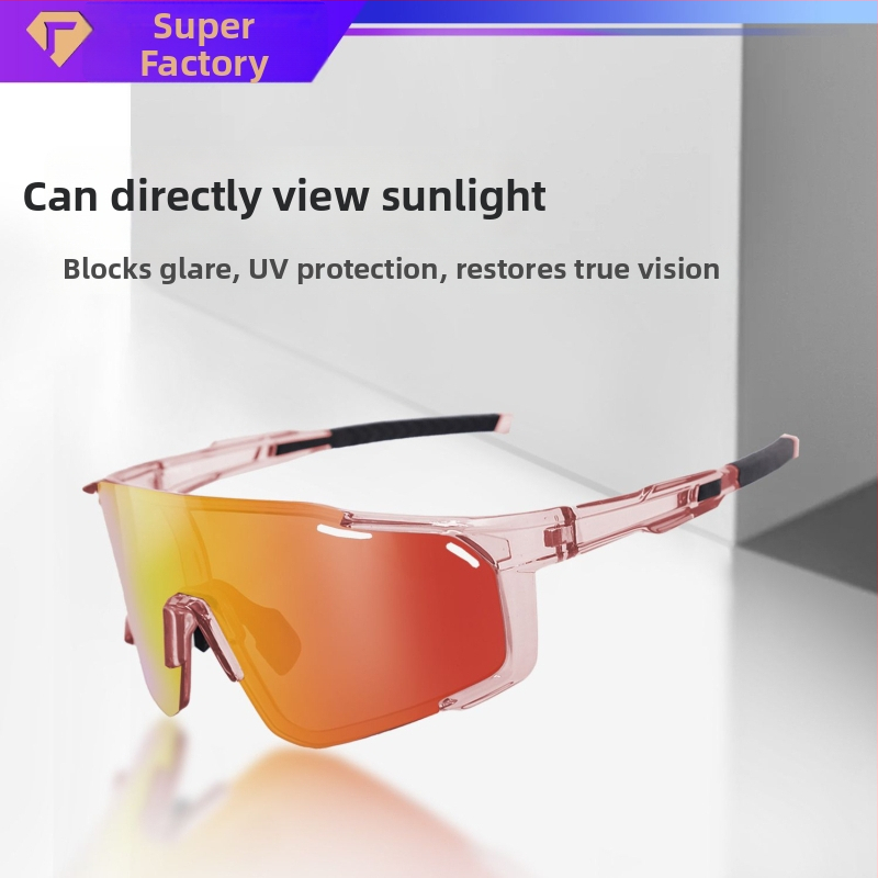 Polarizované cyklistické okuliare s vymeniteľnými šošovkami, pripravené na korekciu, nastaviteľné nosové vankúšiky, kompatibilné s čelenkou
