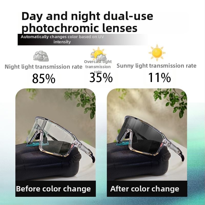 Polarizované cyklistické okuliare s vymeniteľnými šošovkami, pripravené na korekciu, nastaviteľné nosové vankúšiky, kompatibilné s čelenkou