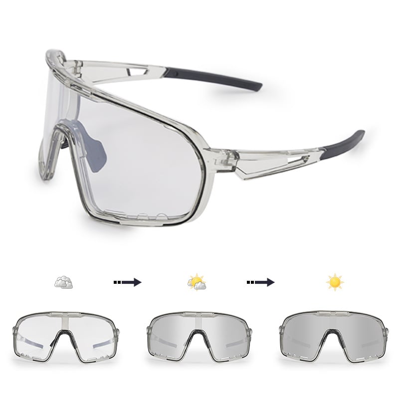 Polarizované cyklistické okuliare s vymeniteľnými šošovkami, pripravené na korekciu, nastaviteľné nosové vankúšiky, kompatibilné s čelenkou