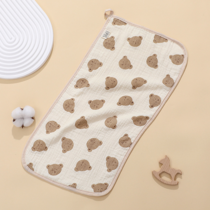 Štvorsvrstvová gáza s karikatúrnym vzorom, bavlna, absorpčná, pre batoľatá 1–3 roky