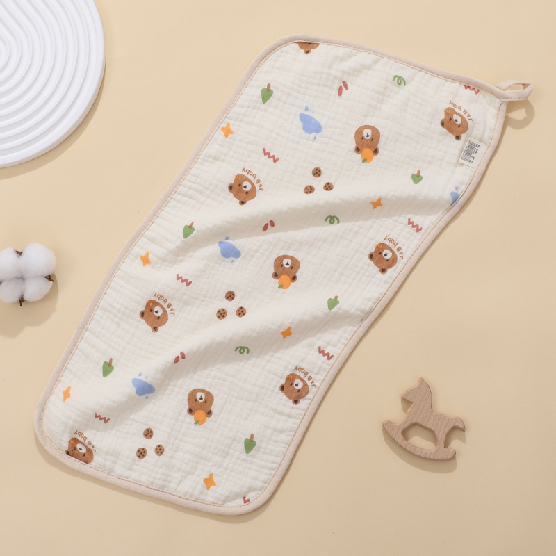 Štvorsvrstvová gáza s karikatúrnym vzorom, bavlna, absorpčná, pre batoľatá 1–3 roky