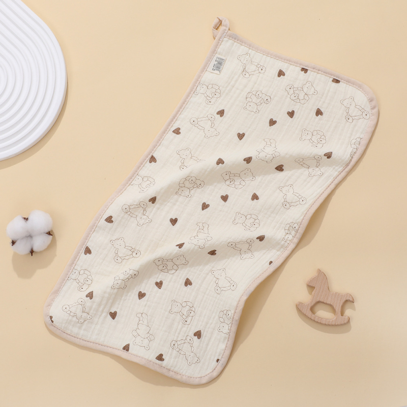 Štvorsvrstvová gáza s karikatúrnym vzorom, bavlna, absorpčná, pre batoľatá 1–3 roky