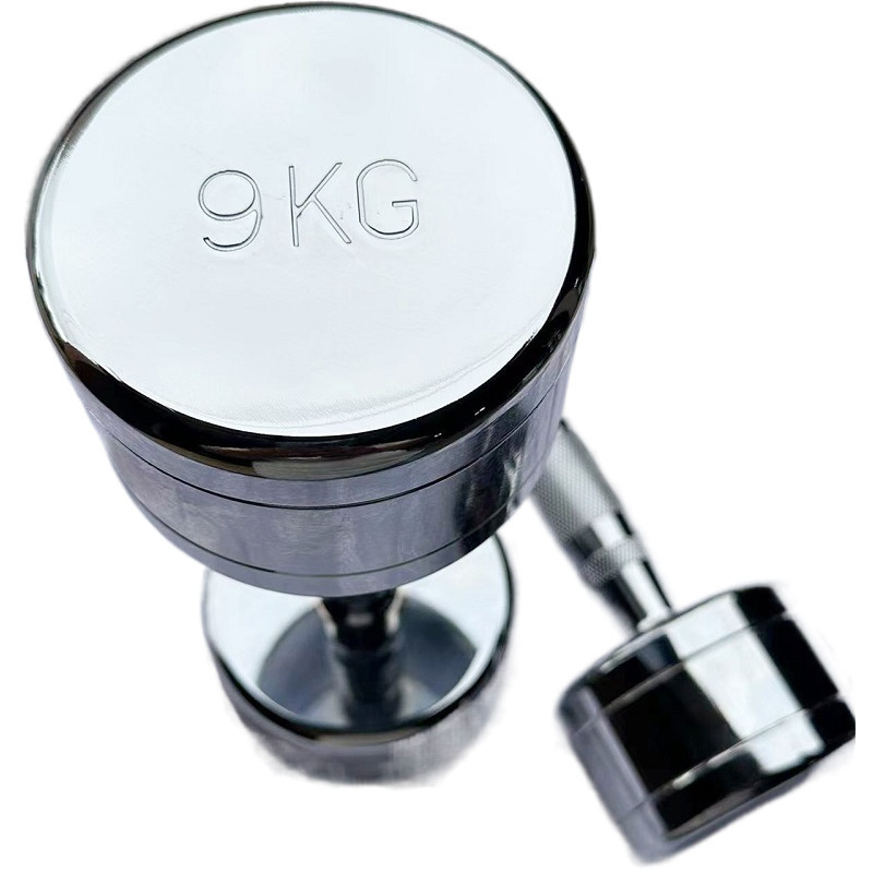 Sada činky z nerezovej ocele na domáce použitie, rozsah 1–10 kg, na silové cvičenie