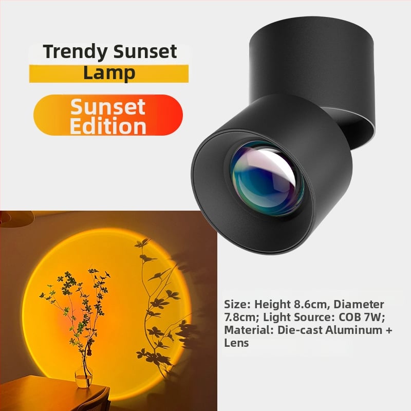 Sunset LED zabudované svetlo do chodby a obývačky – 220V, hliníkové puzdro, CRI 80–89, steny vypínač, moderný minimalistický štýl, neinteligentné ovládanie