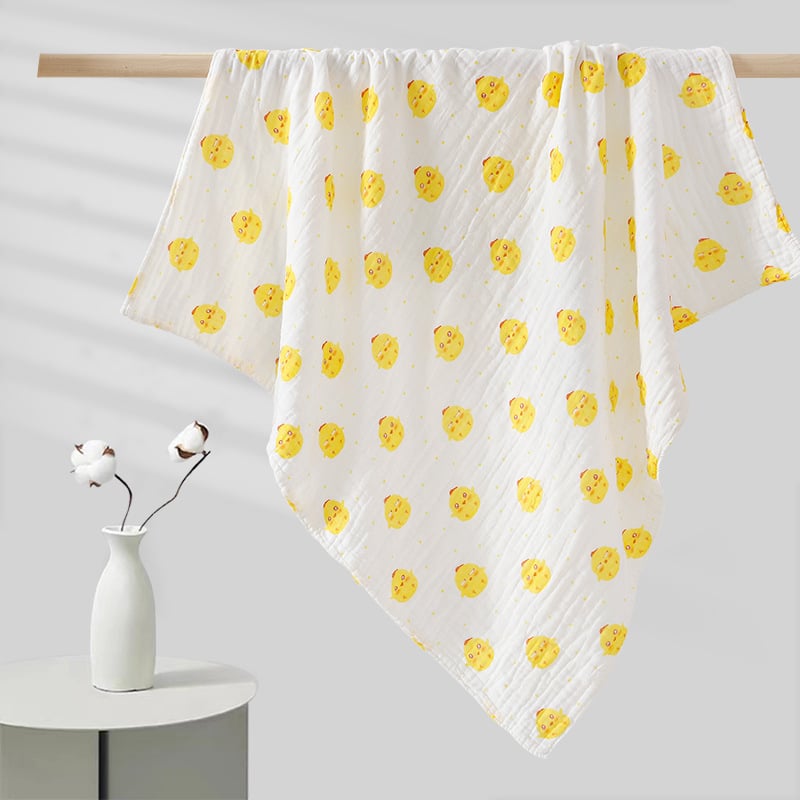 Detská osuška na kúpanie z 100% bavlnenej gázy, mimoriadne jemná a savá; pre novorodencov a deti; priadze: 40s; hmotnosť: 50–80 g; kategória: uterák