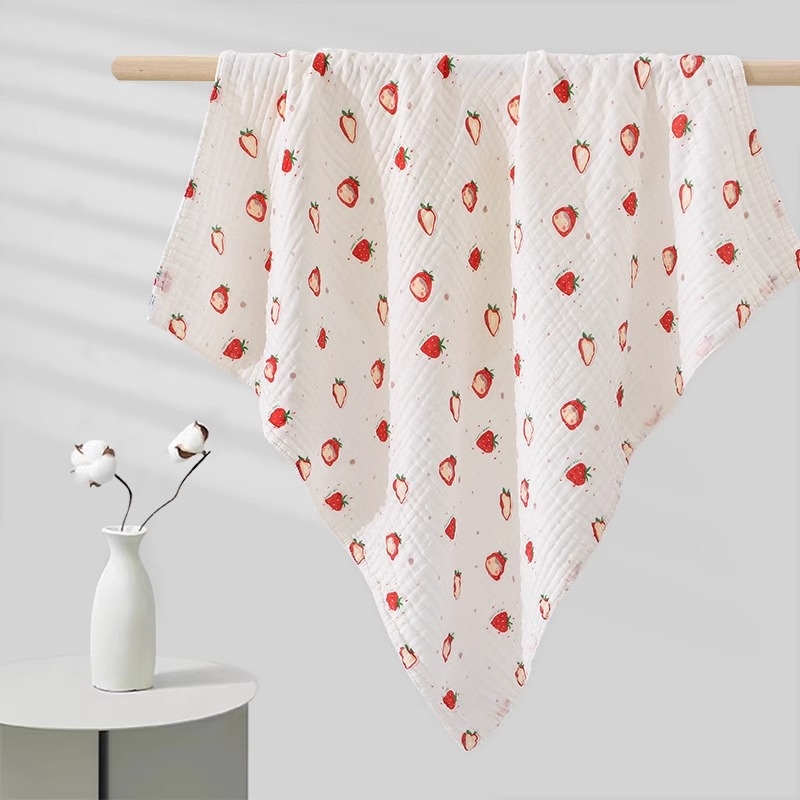 Detská osuška na kúpanie z 100% bavlnenej gázy, mimoriadne jemná a savá; pre novorodencov a deti; priadze: 40s; hmotnosť: 50–80 g; kategória: uterák