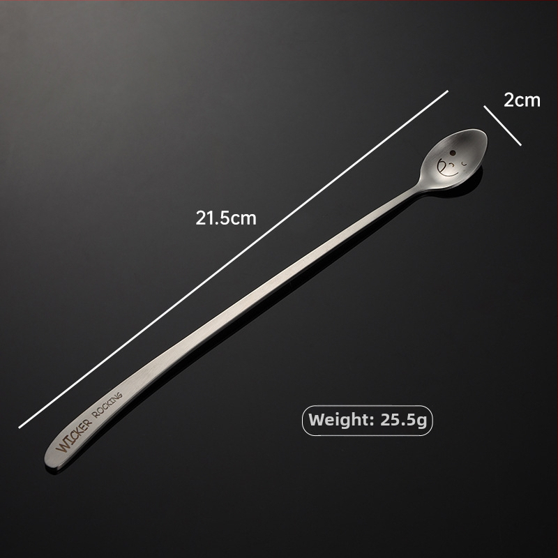 Sada príborov z 304 nerezovej ocele s laserovým motívom úsmevu a naklonenou rúčkou – lyžica, paličky a vidlička, kompletná sada s logom