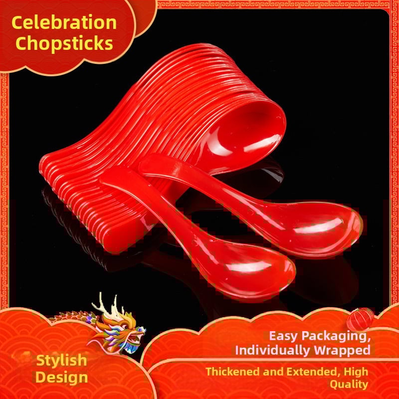 Jednorázové drevené paličky, slávnostný štýl, 50 párov v balení, individuálne balené, mikrovlnná rúra nie je vhodná