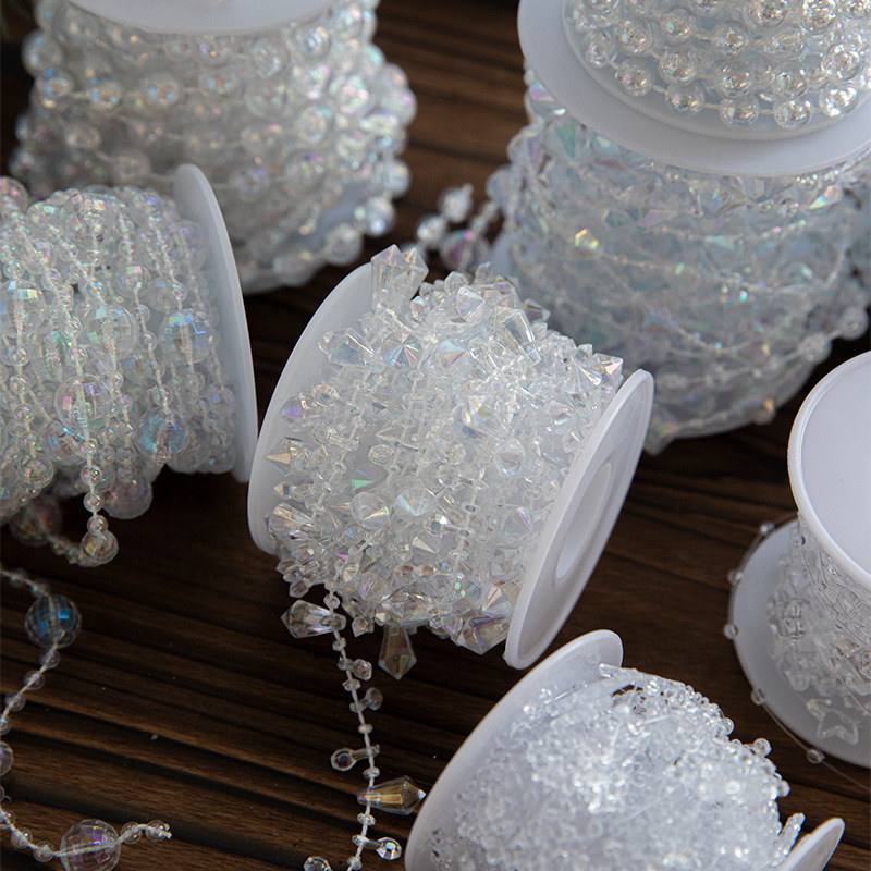 Božićni ukras za bor s plastičnom perlama lancem (Materijal: Plastika; Marka: Hong Kong Heng; IP dozvola: Ne; Stil: Drugo; Primjenjivi blagdani: Božić)