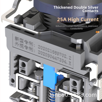 Plastový modul núdzového zastavenia so skrutkovým zapojením, ochrana IP65, napätie 3-220V, prevádzková teplota -40 až 80°C, elektrická životnosť 20 000 cyklov