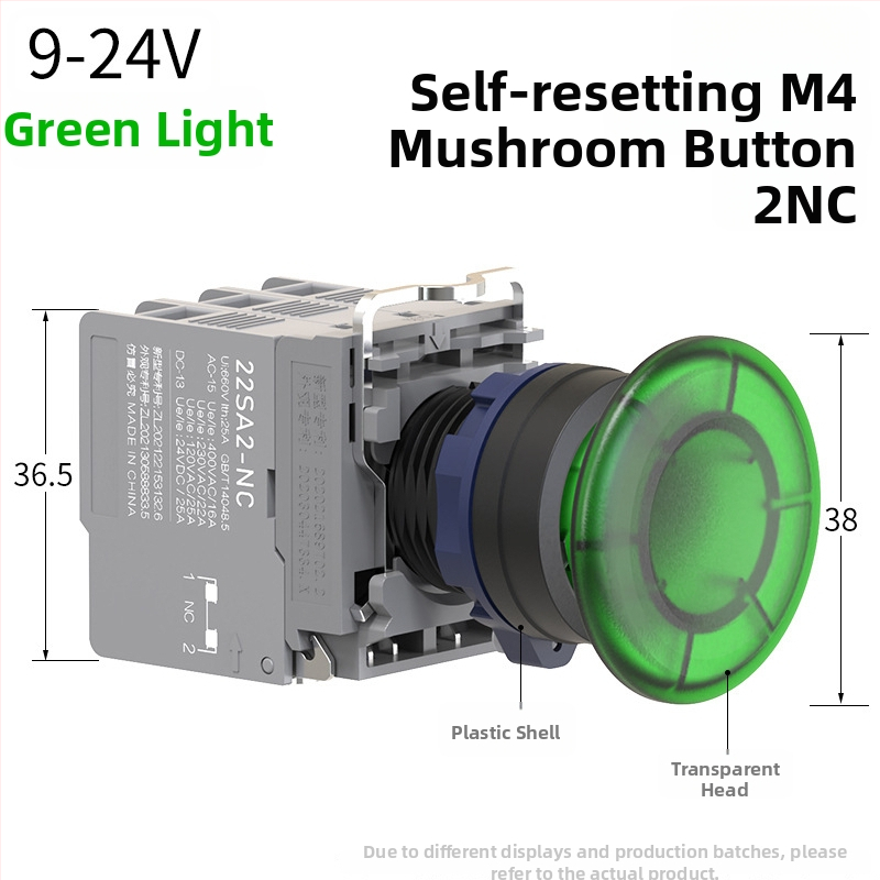 Plastový modul núdzového zastavenia so skrutkovým zapojením, ochrana IP65, napätie 3-220V, prevádzková teplota -40 až 80°C, elektrická životnosť 20 000 cyklov
