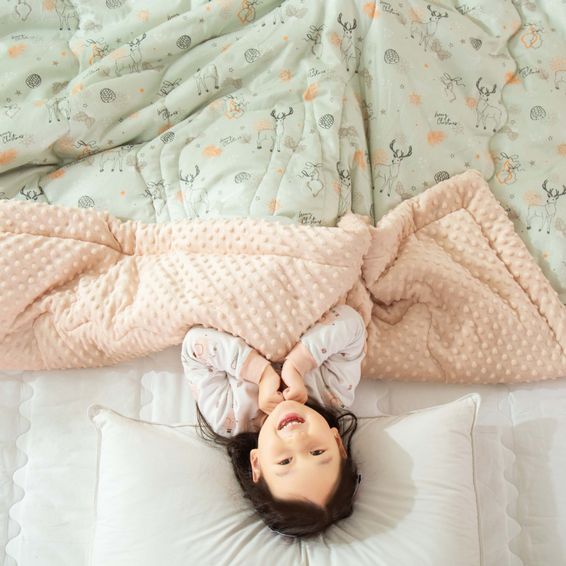 Детско одеяло с пълнеж от коприна нишки, чист памук, карикатурен стил, за деца на 2–3 години, пролет и есен