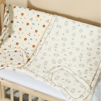 Бебешко памучно одеяло за новородени, машинно пране, карикатурен стил (Марка: Good month; Състав: 100% памук; Приложимо за: новородено; Персонализация: Да)