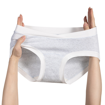 Tehotenské bavlnené spodné nohavičky s nízkym pásom, priedušné a antibakteriálne, podšívka 80–90% regenerovanej celulózy