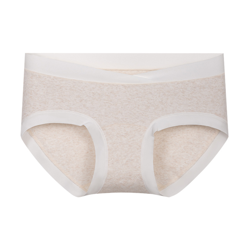 Tehotenské bavlnené spodné nohavičky s nízkym pásom, priedušné a antibakteriálne, podšívka 80–90% regenerovanej celulózy