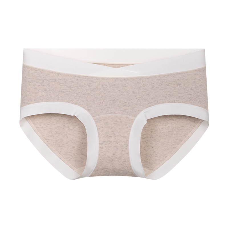 Tehotenské bavlnené spodné nohavičky s nízkym pásom, priedušné a antibakteriálne, podšívka 80–90% regenerovanej celulózy
