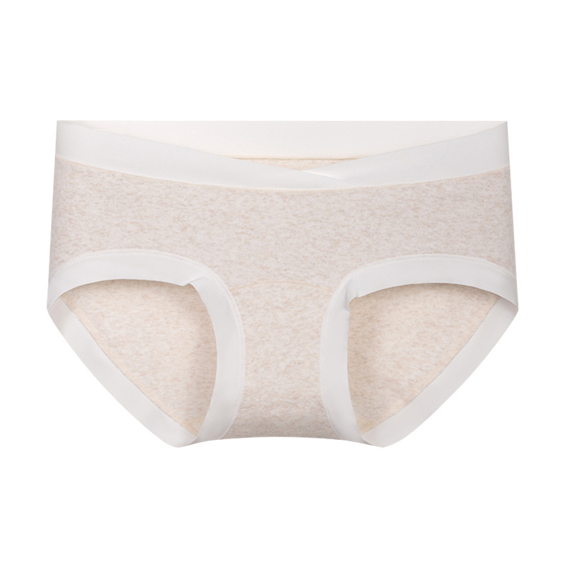 Tehotenské bavlnené spodné nohavičky s nízkym pásom, priedušné a antibakteriálne, podšívka 80–90% regenerovanej celulózy